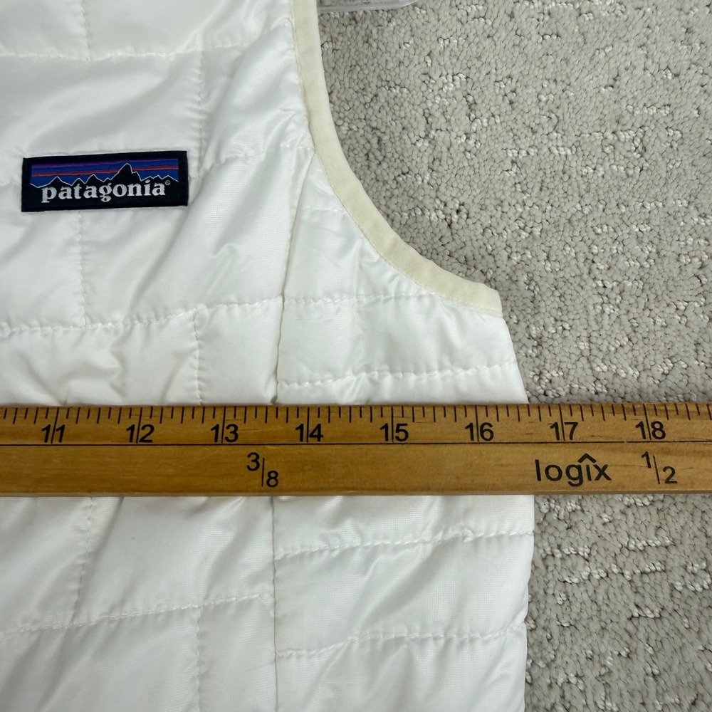 Patagonia Nano Puff Vest Womens XS White 84247 Quilted PrimaLoft Insulated - Picture 8 of 12